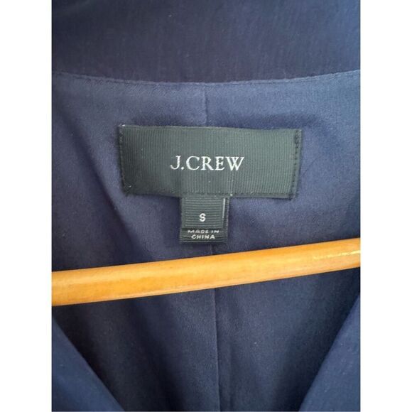 J Crew Navy Blue Flounce Dress Size Small - Picture 2 of 10